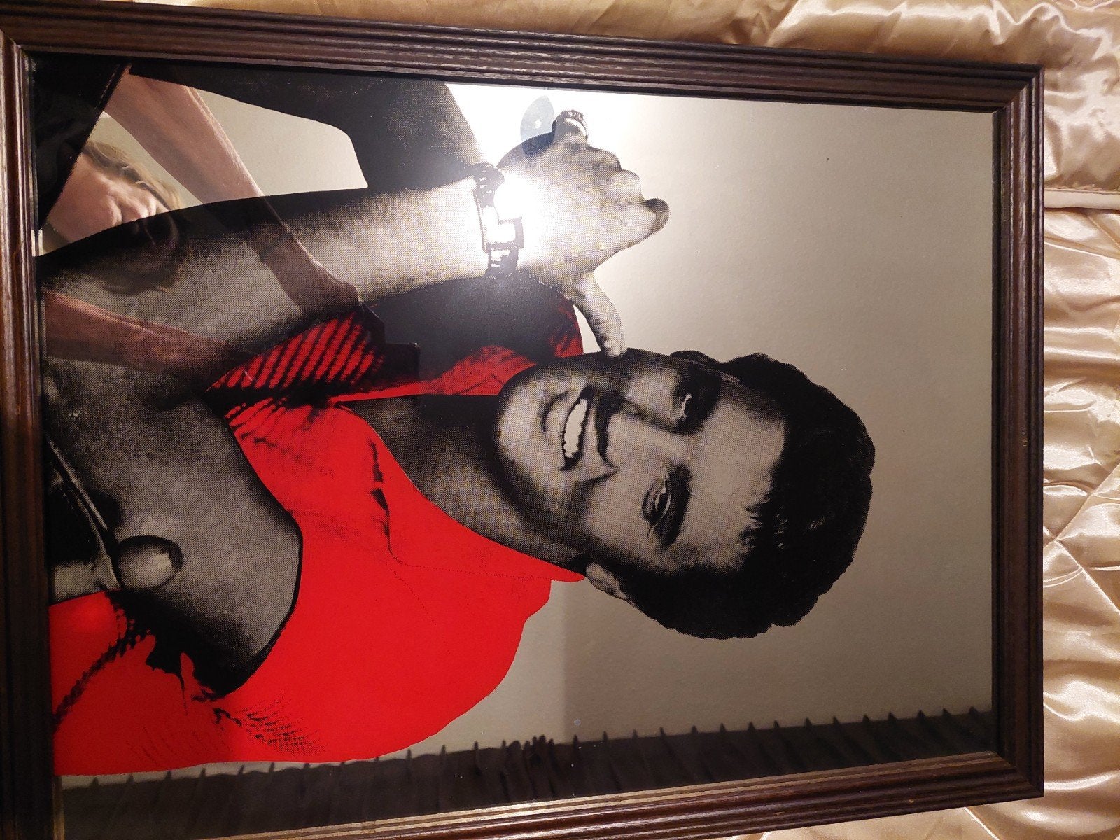Elvis Presley.  grote oude spiegel, Ophalen, Gebruikt, Poster, Artwork of Schilderij