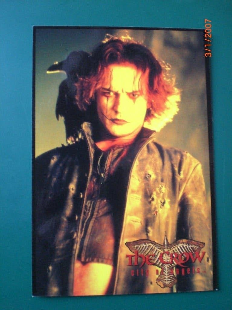 kaart Vincent Perez The Crow City of Angels, Ophalen of Verzenden, 1980 tot heden, Ongelopen, Sterren en Beroemdheden