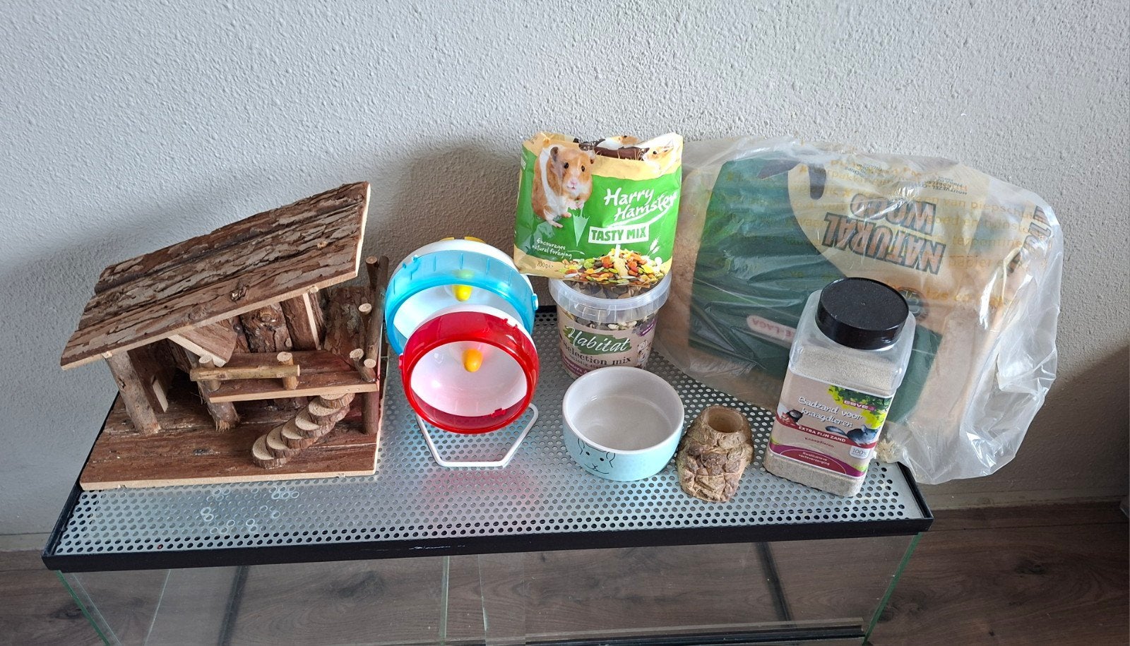 Terrarium+Toebehorende Hamster, Ophalen, Hok, Hamster, Minder dan 60 cm