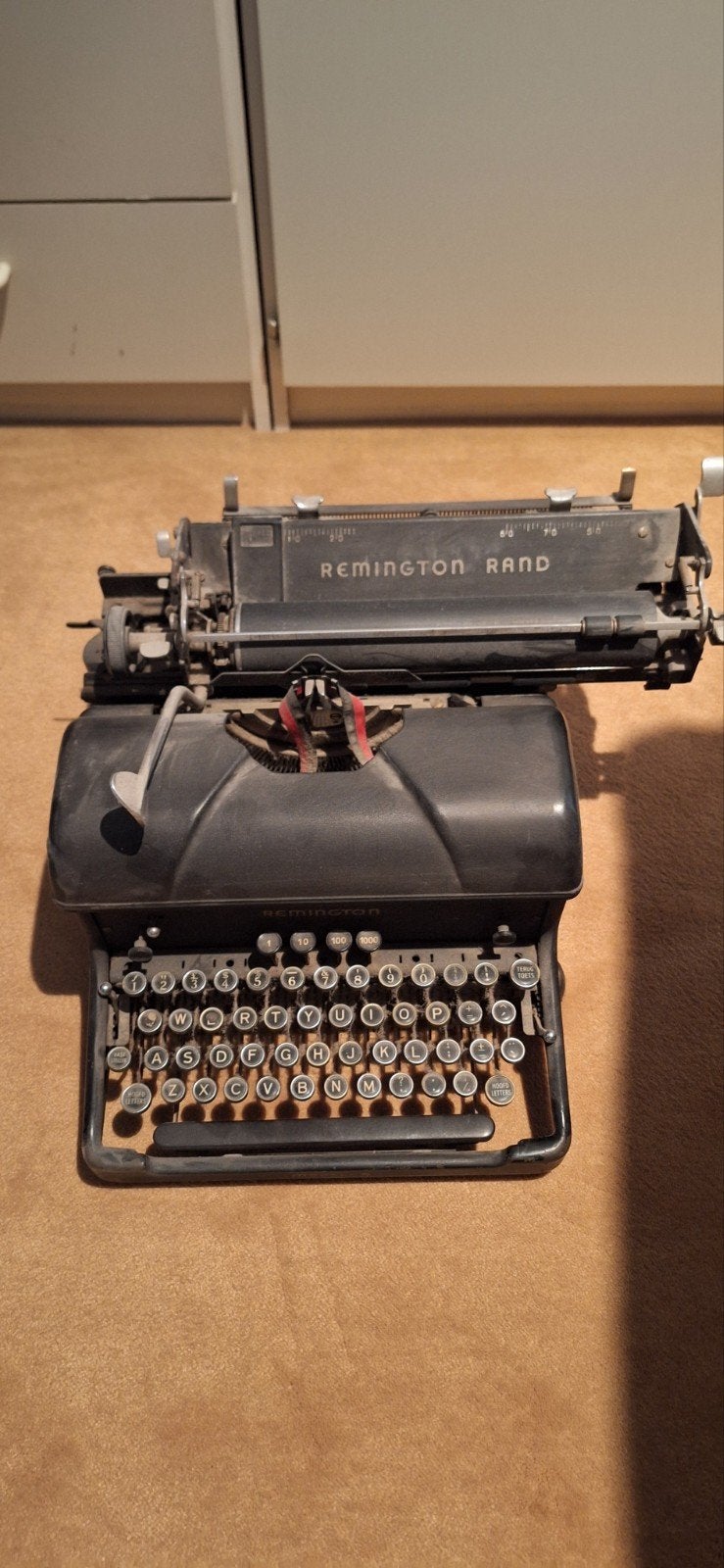 Vintage Remington Rand typemachine – oud model – decoratief, Diversen, Ophalen, Gebruikt