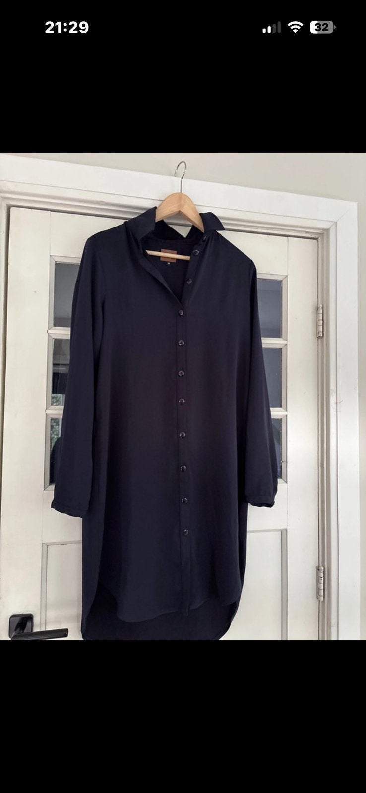 Doorknoop jurk, Ophalen of Verzenden, Gedragen, Maat 38/40 (M), Blauw