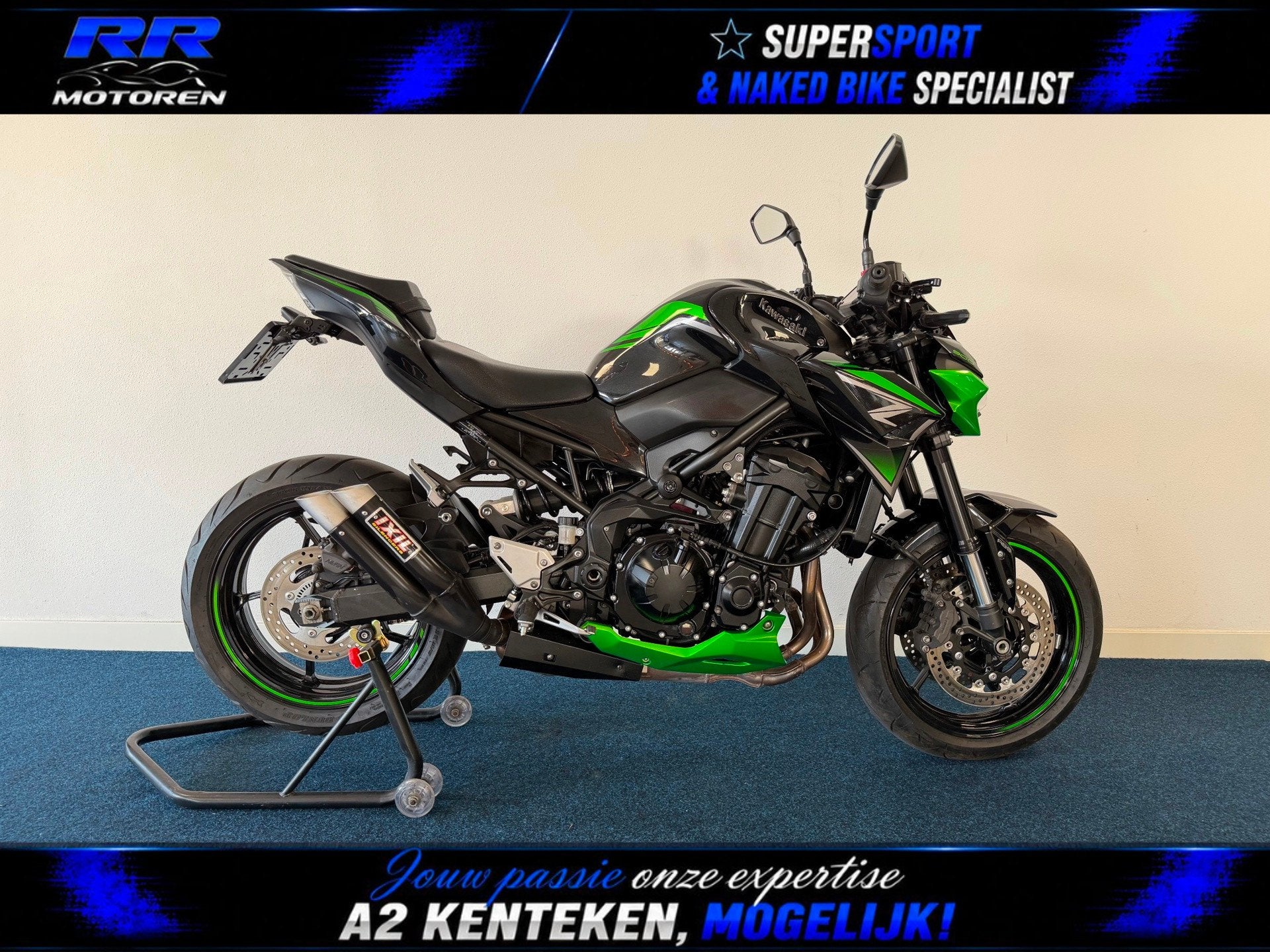 Kawasaki Tour Z900 ABS / BLACK-GREEN / DIKKE-NAKED-BIKE, Motoren, Motoren | Kawasaki, 948 cc, Bedrijf, Handvatverwarming, Meer dan 35 kW