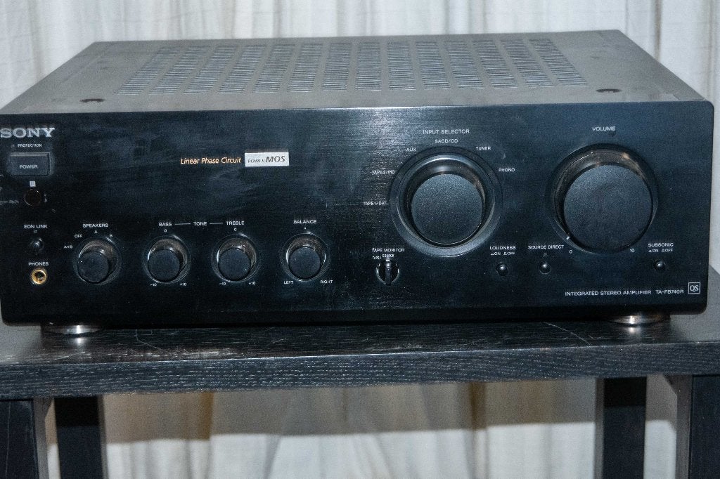 Sony TA FB740R receiver, Gebruikt, Ophalen of Verzenden, Sony, 120 watt of meer