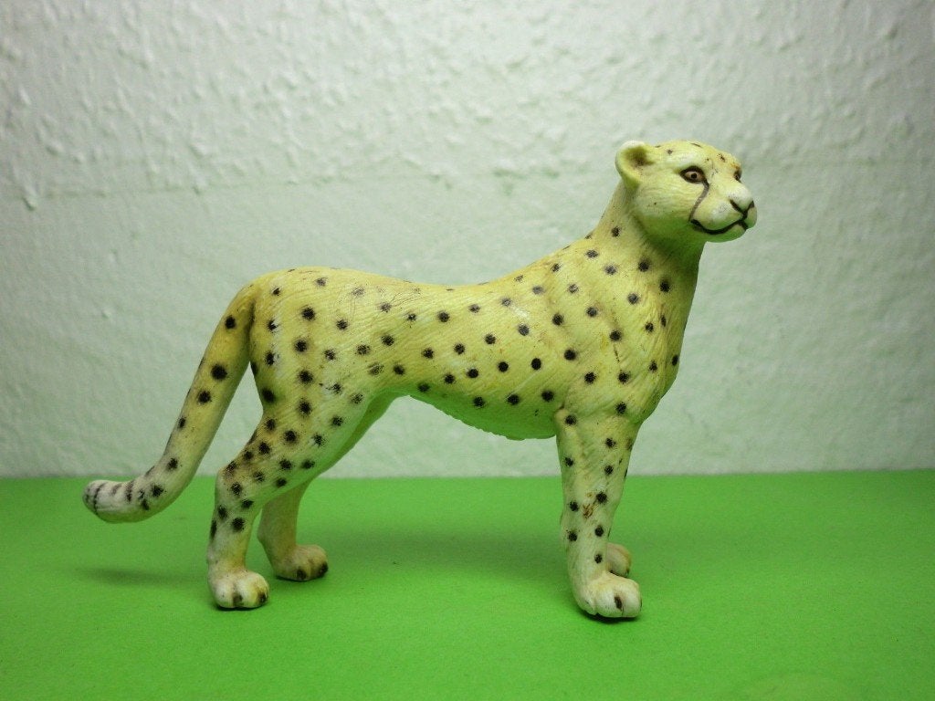 Schleich 14143 jachtluipaard, dierfiguur, Verzenden, Gebruikt, Wild dier, Beeldje of Figuurtje
