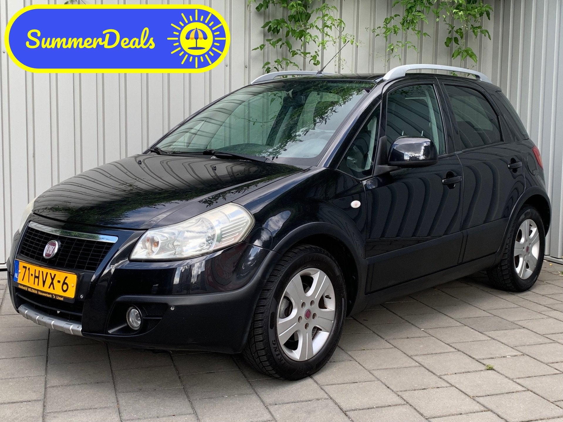 Fiat Sedici 1.6-16V Emotion|Automaat|Airco|, Stof, Gebruikt, Zwart, 4 cilinders