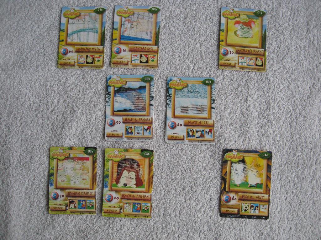 8 Fox Kids cards - Hamtaro, Verzenden, Zo goed als nieuw, Tv, Overige typen