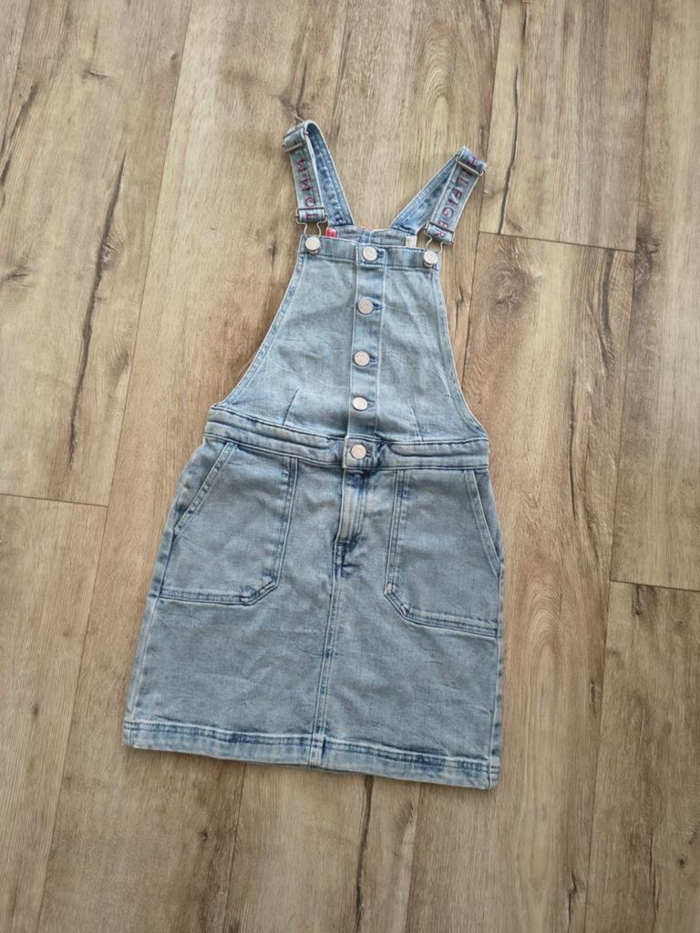 Prachtige blauwe spijkerjurk van Tommy Hilfiger, 152. Denim., Meisje, Onb, Ophalen of Verzenden, Jurk of Rok