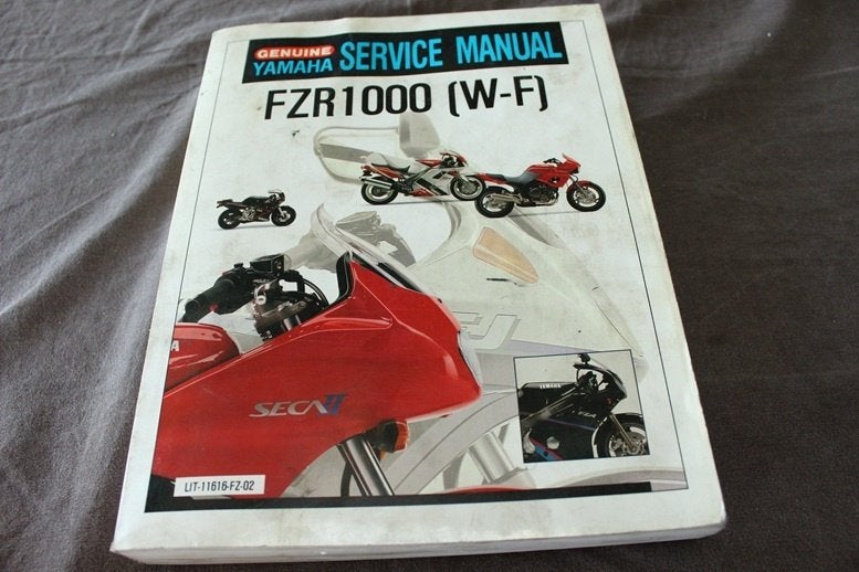 Yamaha FZR1000 W-F 1989-1994 motorcycle service manual FZR, Ophalen of Verzenden, Yamaha