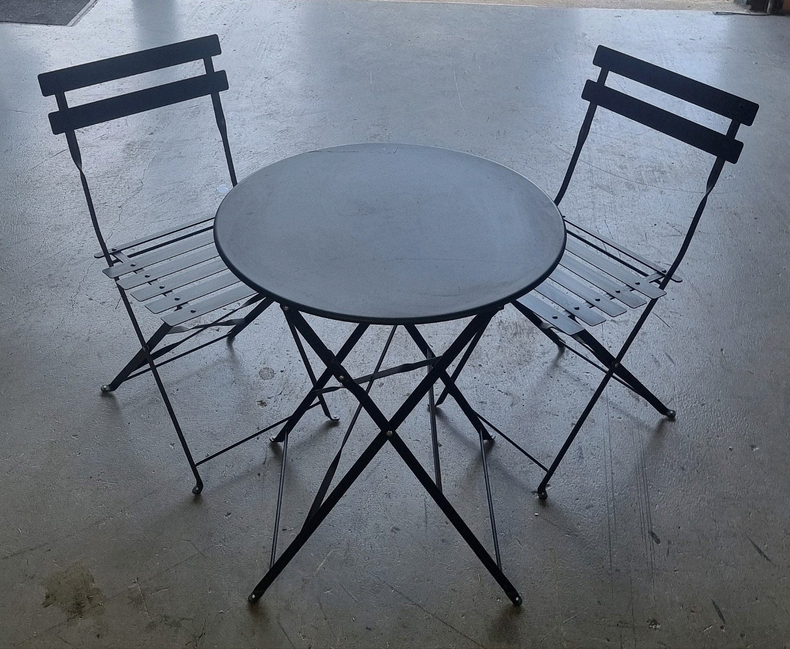 Inklapbare bistroset z.g.a.n zwart 3 delig, Ophalen, Zo goed als nieuw