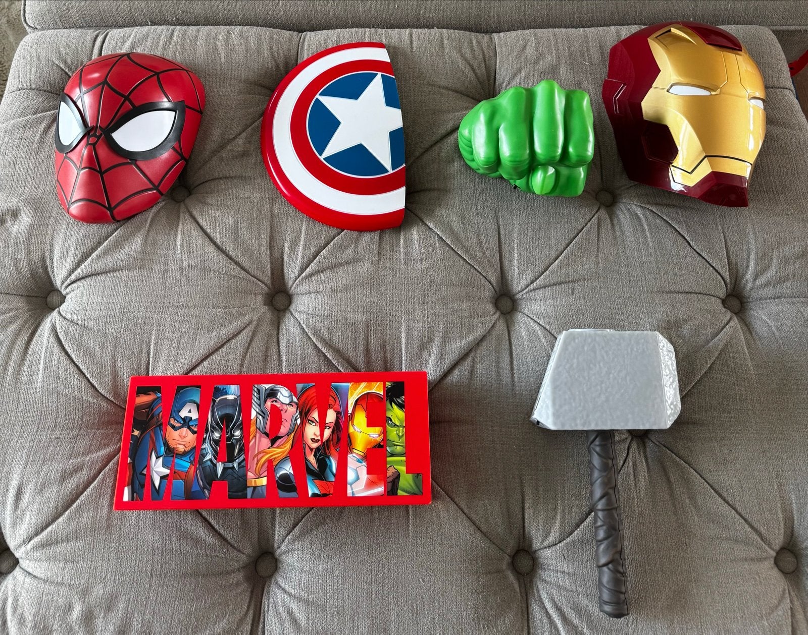 Marvel Avengers Superhelden lampen Set, Ophalen, Gebruikt