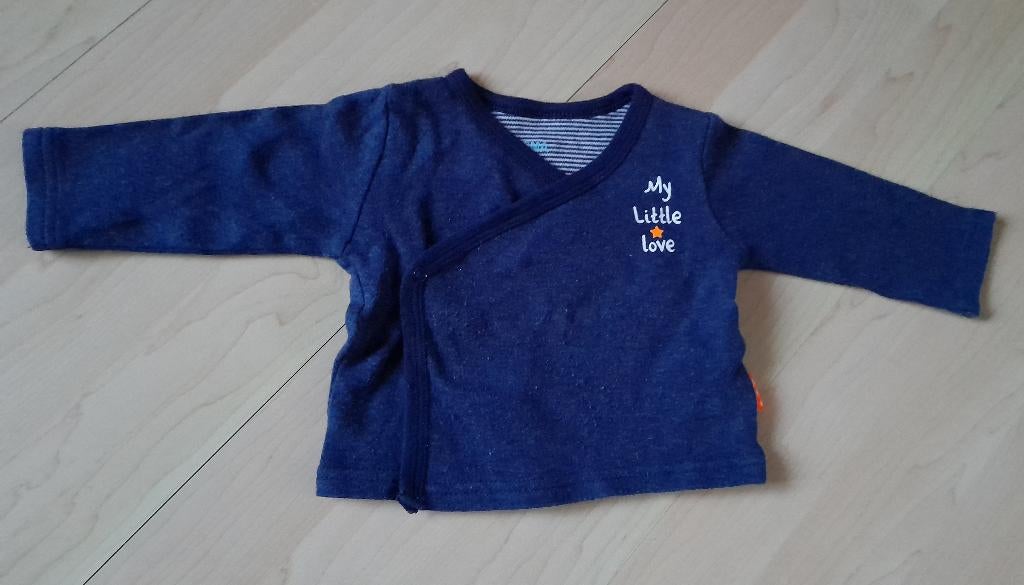 DONKERBLAUW WIKKEL VEST MAAT 56 MERK HEMA, Ophalen of Verzenden, Zo goed als nieuw, Jongetje of Meisje, Truitje of Vestje