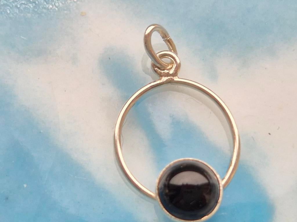 Handgemaakt inboedel edelsmid 79 hangertje zilver tijgeroog, Sieraden, Tassen en Uiterlijk, Kettinghangers, Overige voorstellingen