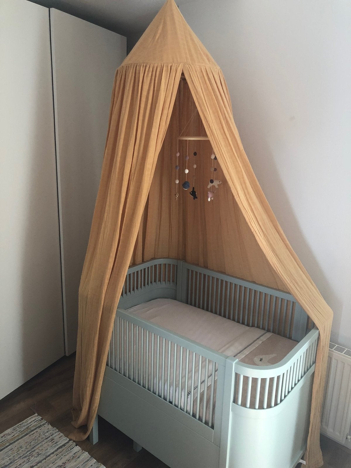 Sebra Kili Baby & Junior meegroeibed Mist Green Excl. matras, Kinderen en Baby's, Babywiegjes en Ledikanten, Ophalen, Gebruikt
