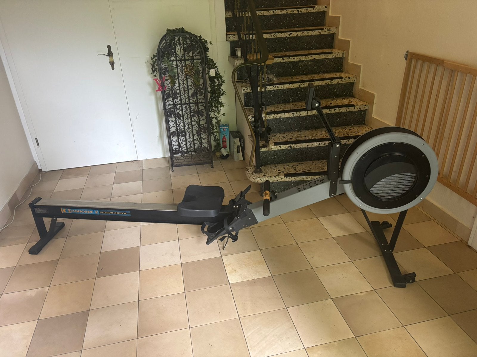 Concept2 Model C Roeitrainer PM2 display, Sport en Fitness, Fitnessapparatuur, Ophalen, Benen, Zo goed als nieuw, Metaal