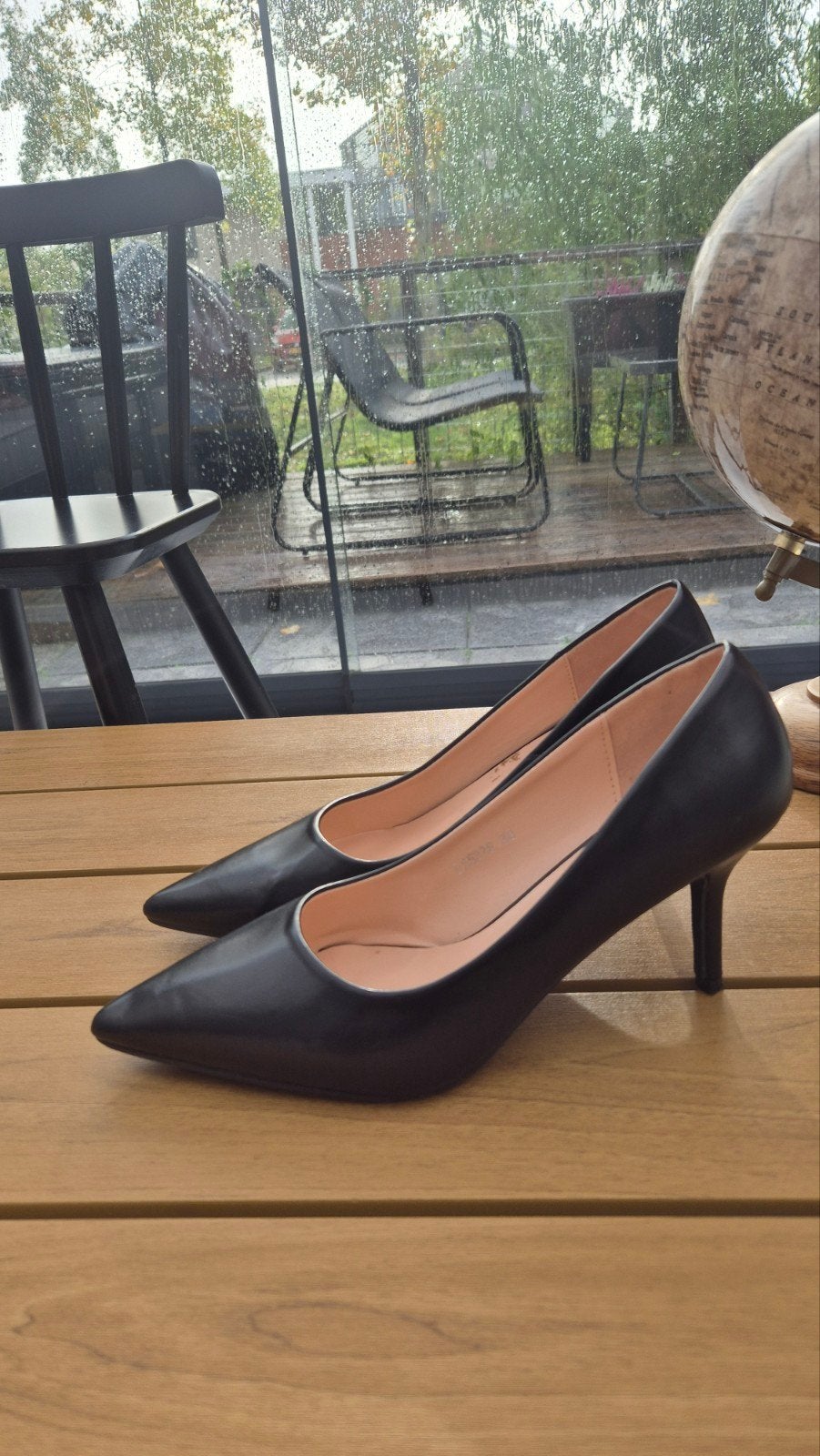 Zwarte Hoge Hakken Maat 38 - Perfect voor Gala/Bruiloft, Ophalen of Verzenden, Gedragen, Zwart, Schoenen met hoge hakken