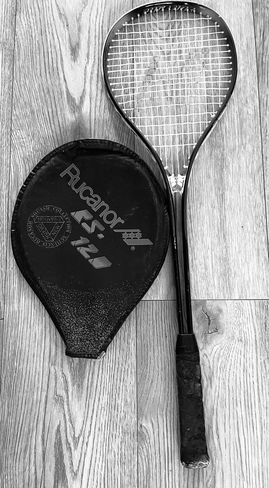 Rucanor RS 120 Squash Racket met hoes, Sport en Fitness, Squash, Ophalen of Verzenden, Gebruikt, Racket, Met hoes