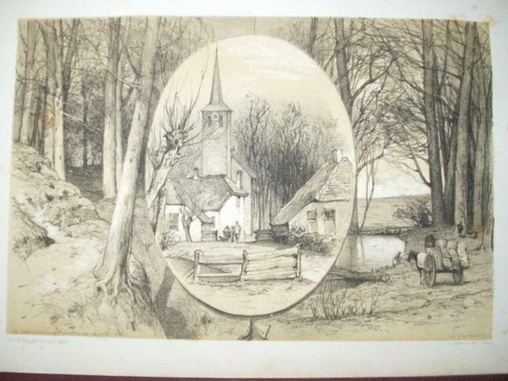 63 / Rozendaal Waterberg en Zwitserse Partij Litho, Ophalen of Verzenden