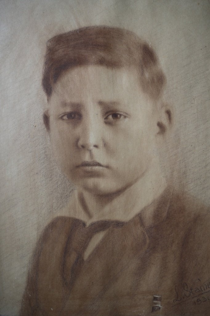 Museaal portret gemaakt door Ludwig Stainer, Wenen 1903., Antiek en Kunst, Verzenden, Portret of Personen, Klassiek, Papier