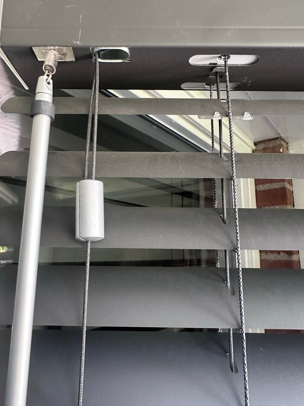 Sunway Jaloezieën - Grijs - 120x 135 cm, Huis en Inrichting, Ophalen, Jaloezie, Gebruikt, Overige merken