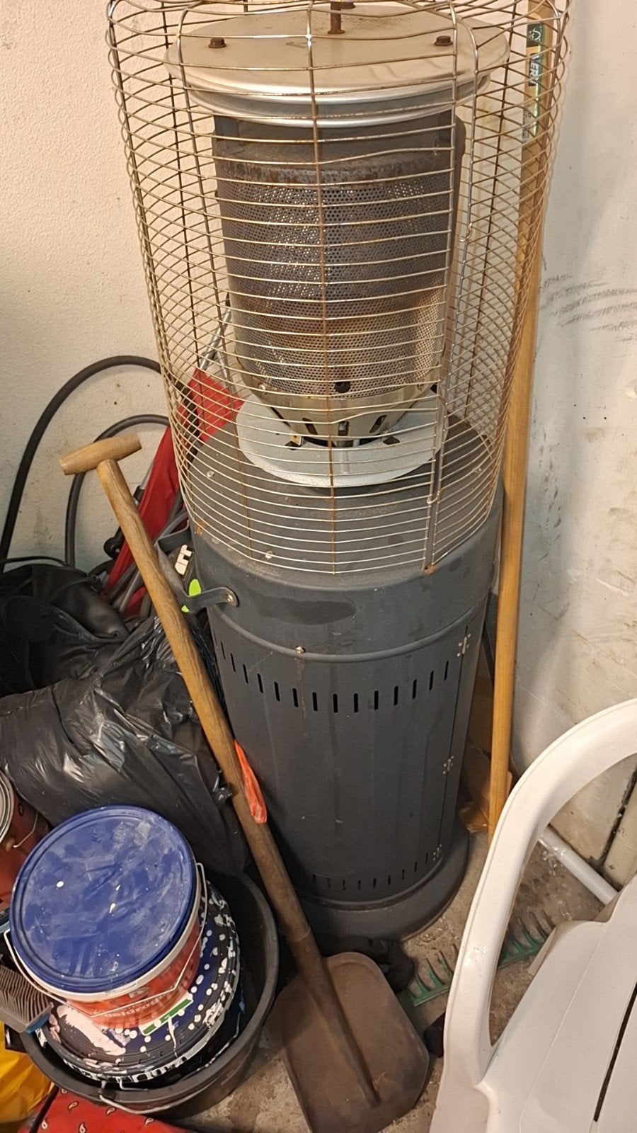 Gebruikte gaskachel voor buiten of in de schuur, Huis en Inrichting, Kachels, Gebruikt, Gas, Ophalen of Verzenden, Vrijstaand