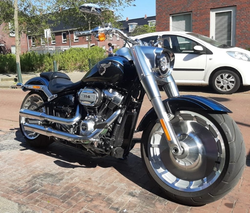 Zeer nette Harley Davidson Fatboy 114 Anniversary 2018, Motoren, 2 cilinders, Occasion, Chopper, Particulier