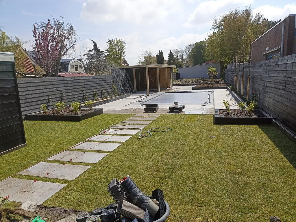 Tuin-aanleg, Tuin en Terras, Tegels en Klinkers, Ophalen, Nieuw, Beton, Terrastegels
