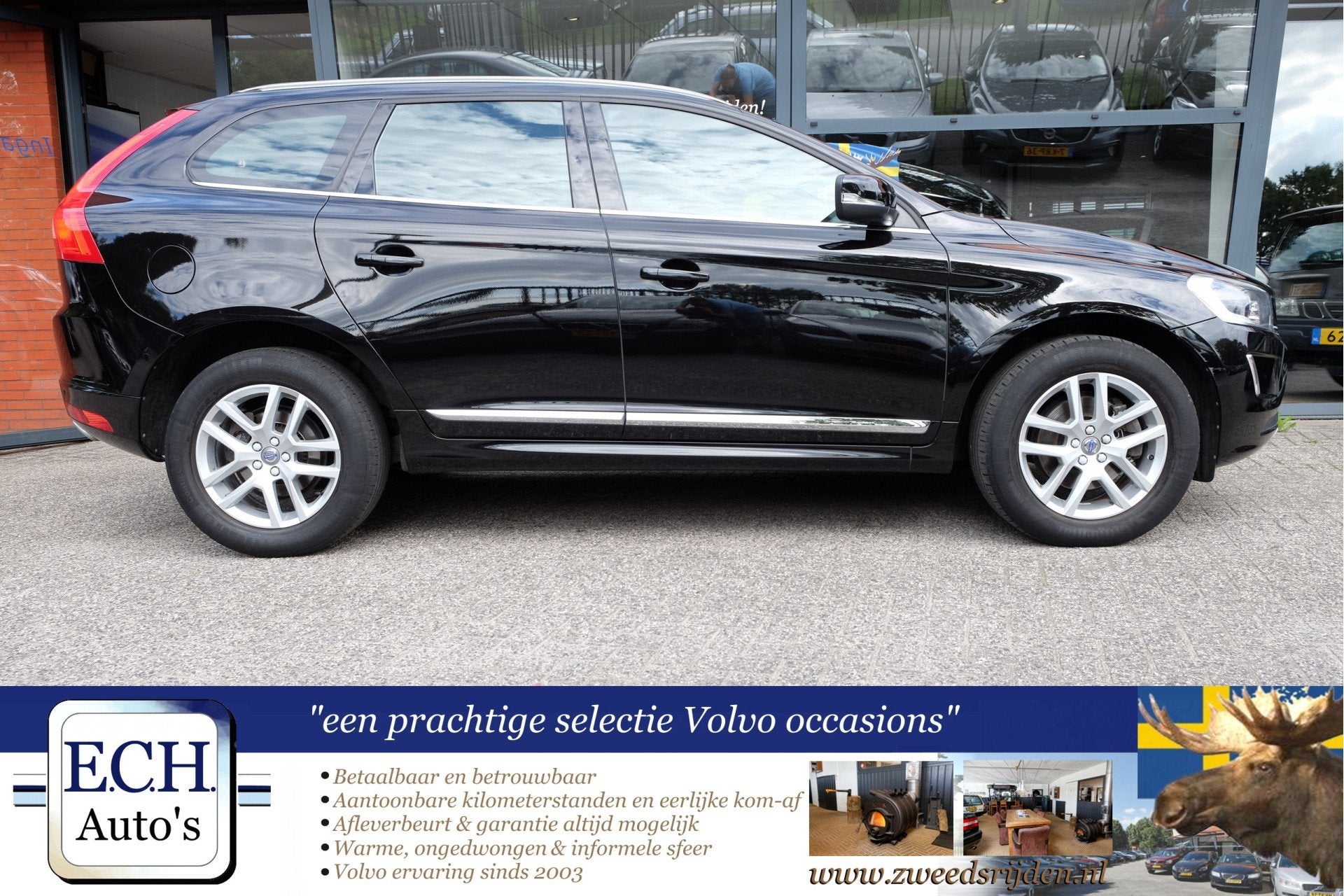 Volvo XC60 2.0 T5 245 pk Aut. Polar+ Leer, Panoramadak, 15 km/l, Gebruikt, 4 cilinders, Zwart