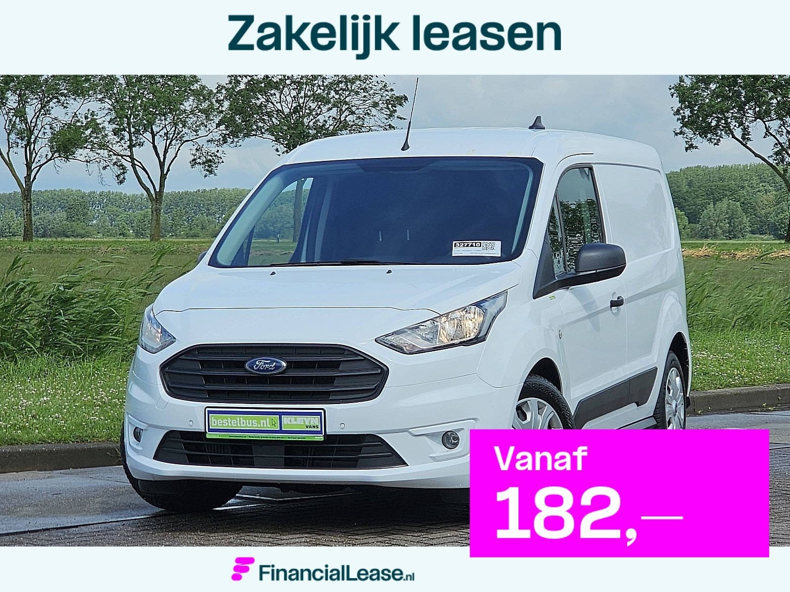 FORD TRANSIT CONNECT 1.5 l1 airco pdc euro6 !, Gebruikt, Euro 6, Wit, Bedrijf
