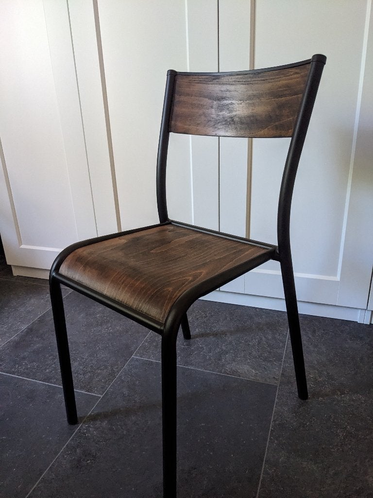 Mullca schoolstoel, vintage schoolstoel, Ophalen