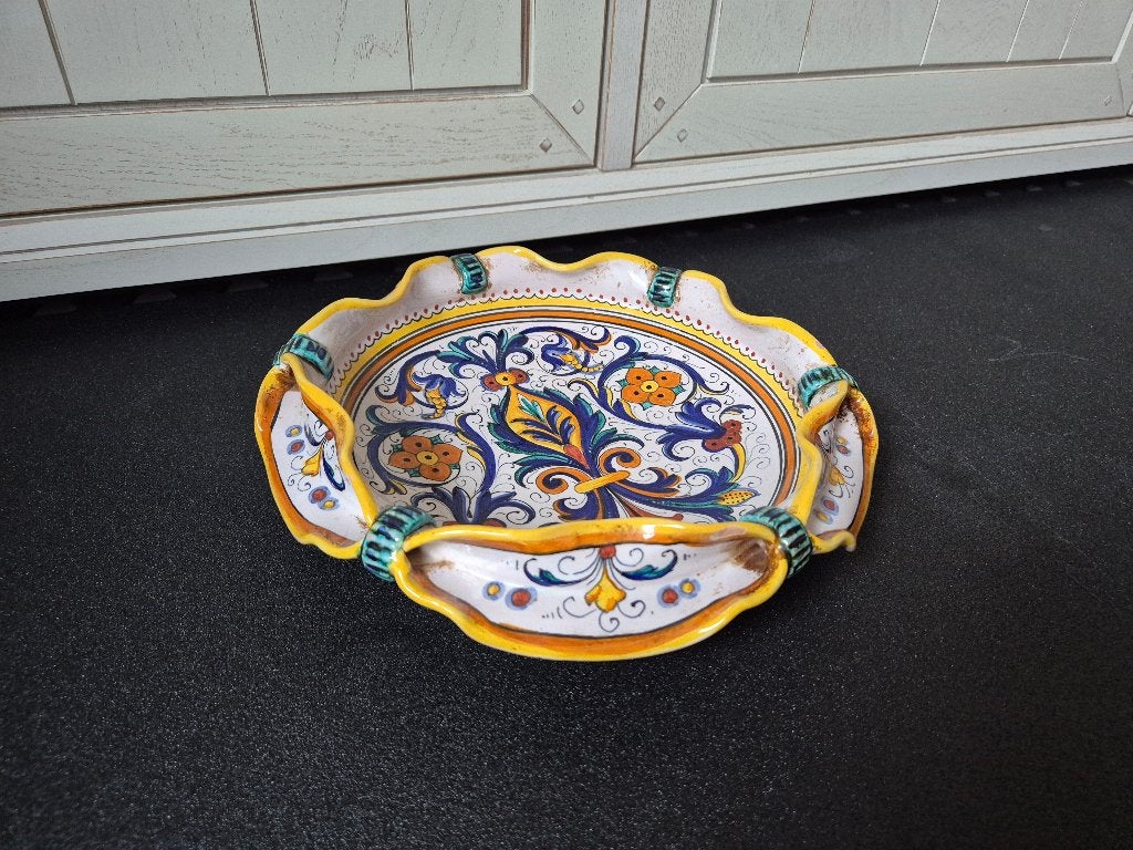 Italiaanse Majolica Schaal - Deruta - 30 cm, Ophalen of Verzenden