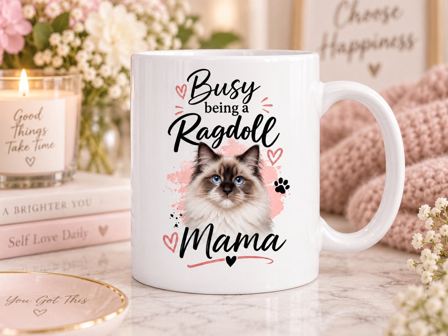 Busy being a Ragdoll Mama - Mok, Dieren en Toebehoren, Verzenden, Nieuw