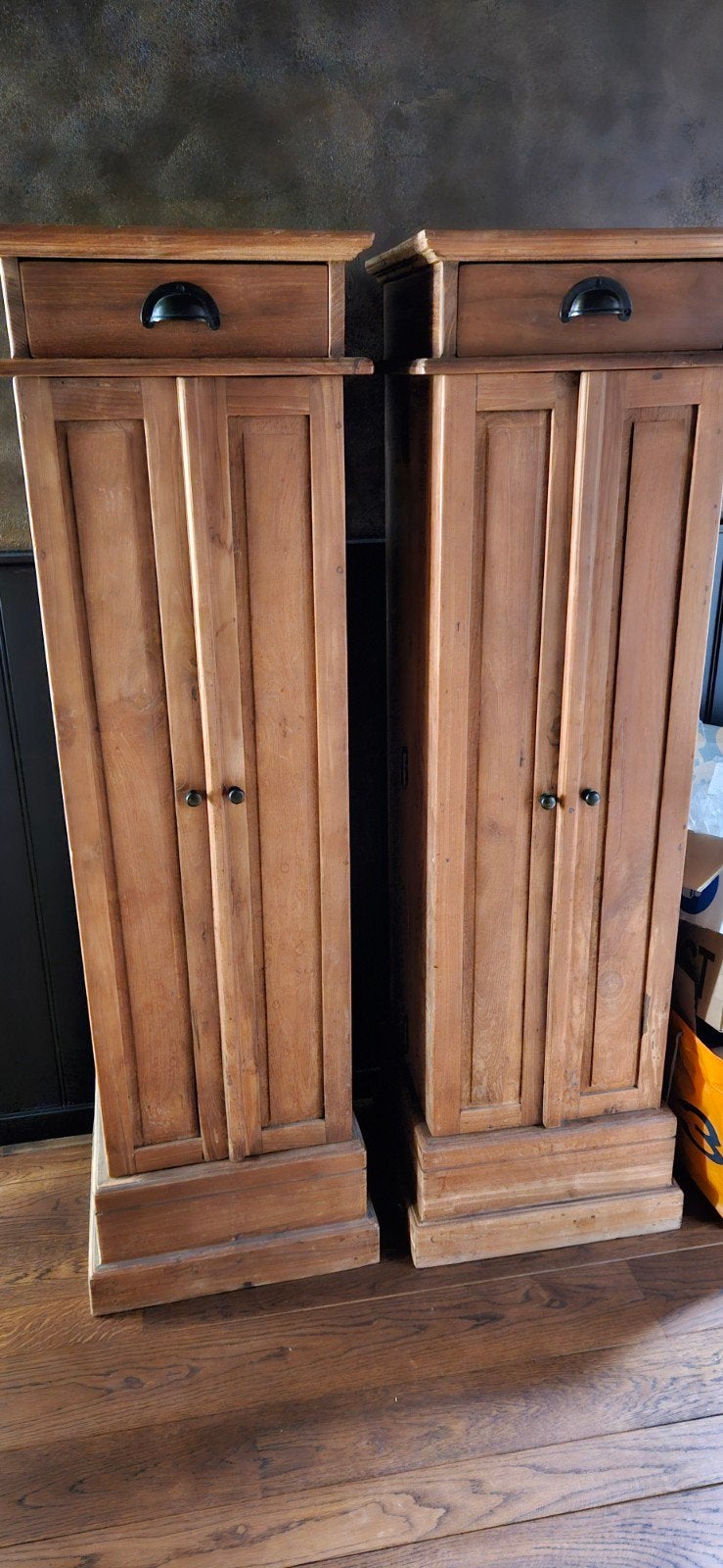 2 Teak Houten Kasten met Lades - AnTeak Collectie, Ophalen