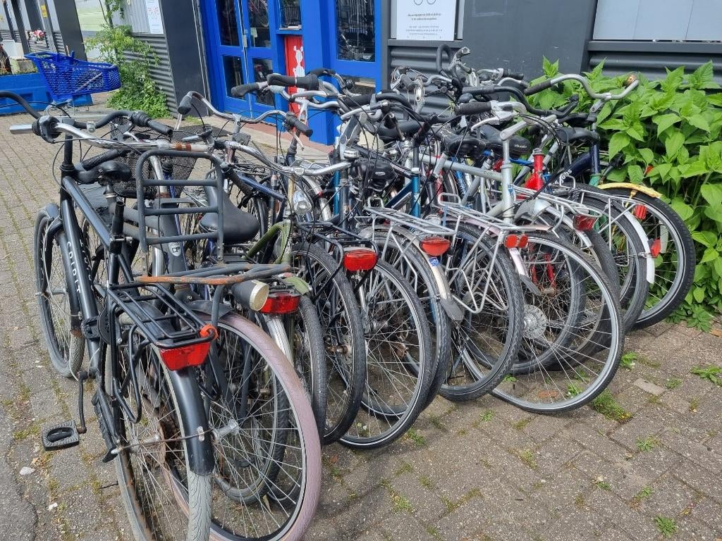 Partij van 17 fietsen, Ophalen, Gebruikt