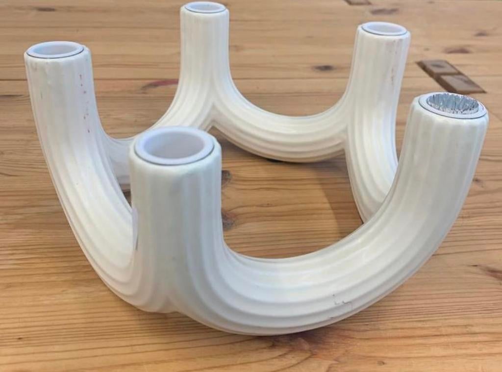 Kandelaar Leuke unieke klevering Churros vijf kaarsen kandel, Ophalen of Verzenden