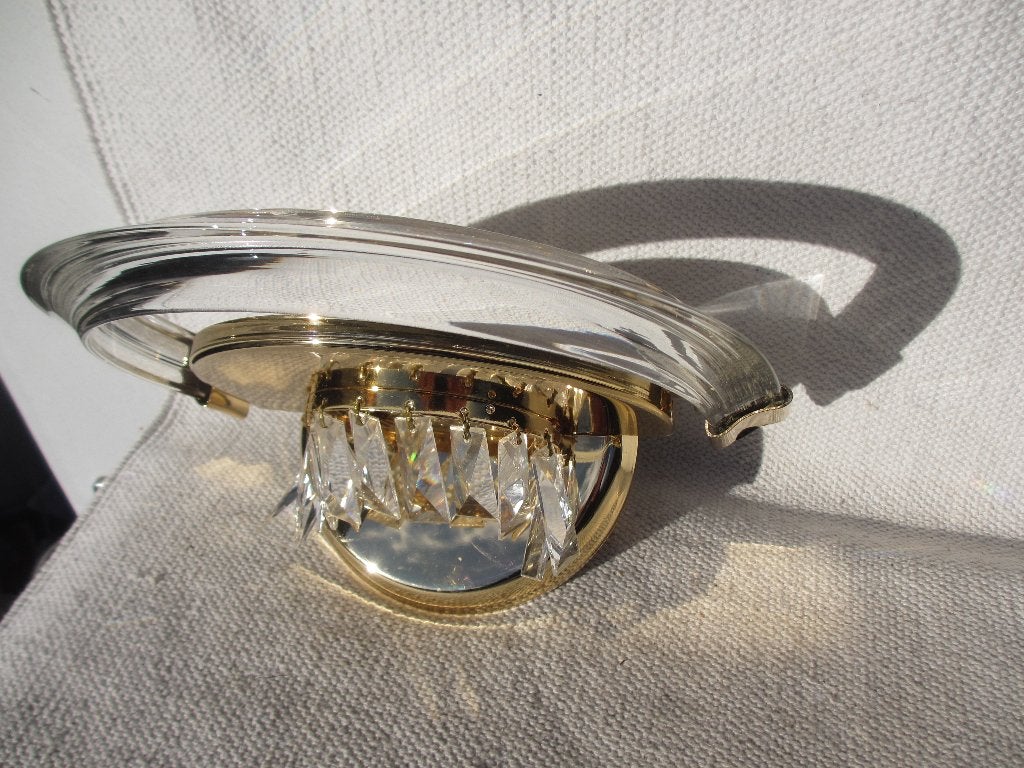 4x Vintage Nachtmann wandlampje Holywood Regency, Gebruikt, E14 (klein), Ophalen of Verzenden, Wandlamp