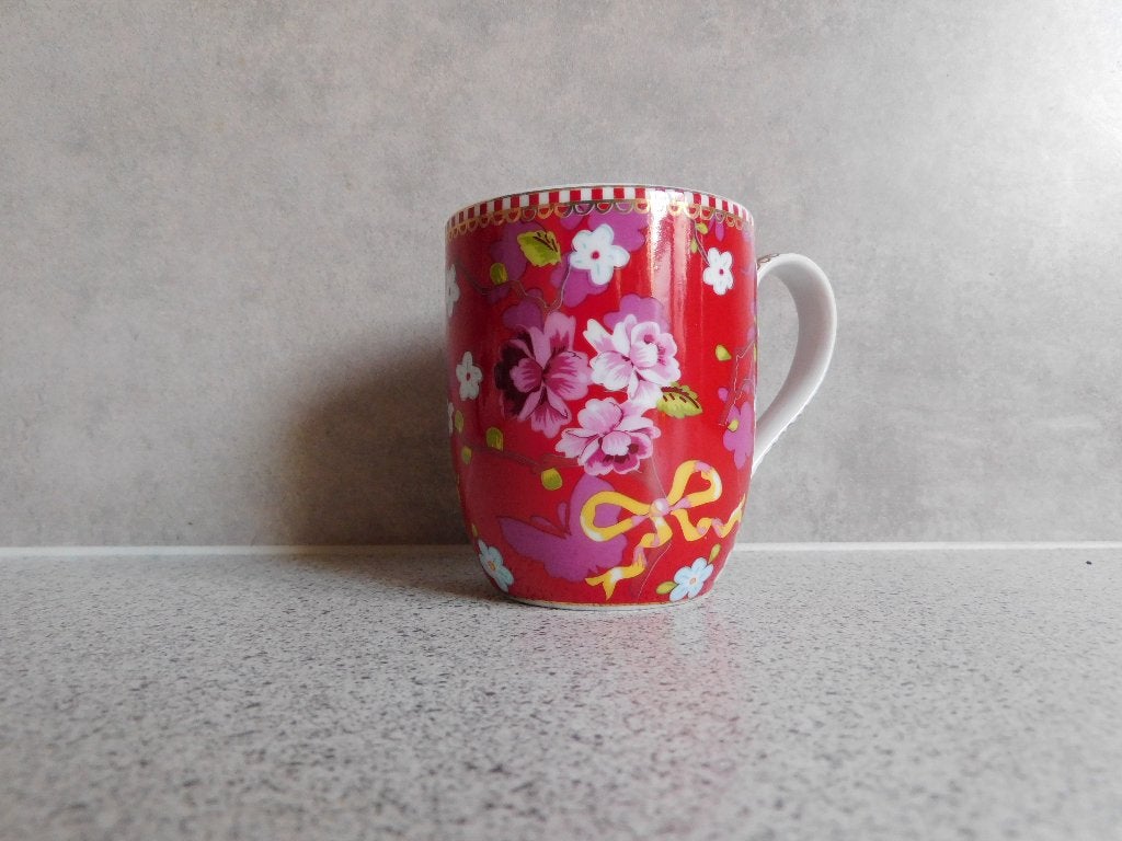 Pip Studio Senseo Mok Floral Amsterdam - 180 ml, Pip Studio, Zo goed als nieuw, Overige stijlen, Porselein