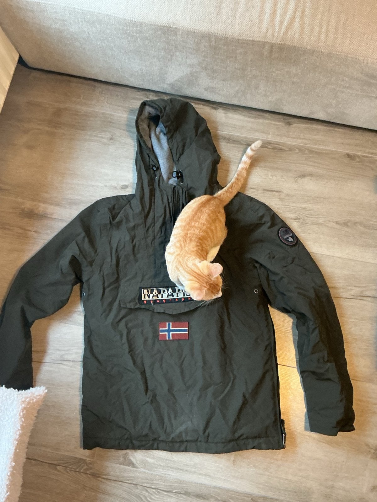 Napapijri winterjas maat M (kat niet inbegrepen helaas), Verzenden, Gedragen, Maat 48/50 (M), Groen