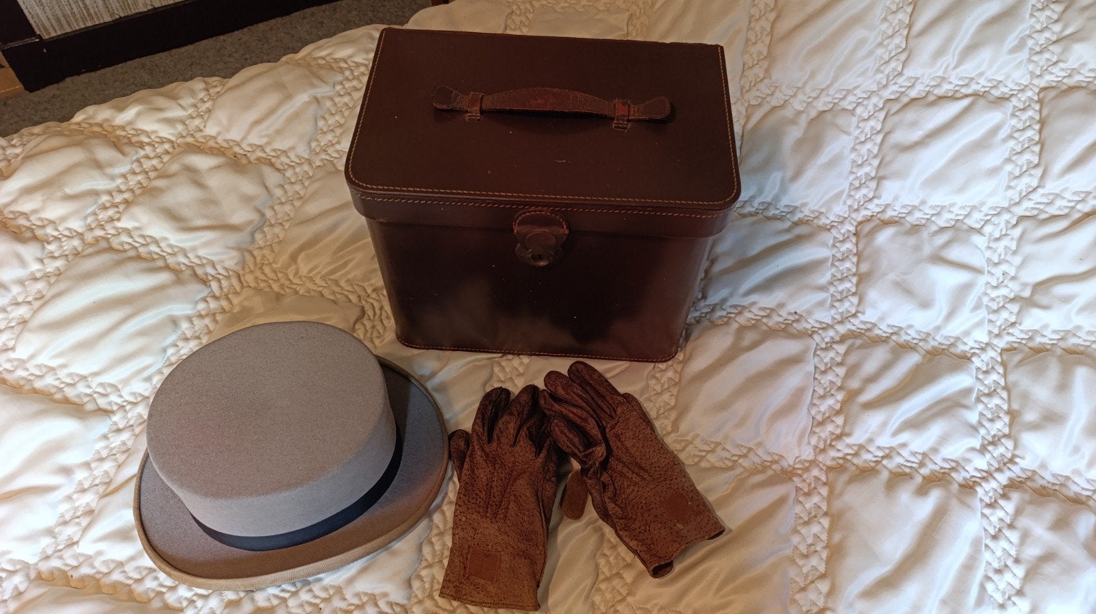 Koetsiers handschoenen en hoed, Ophalen of Verzenden