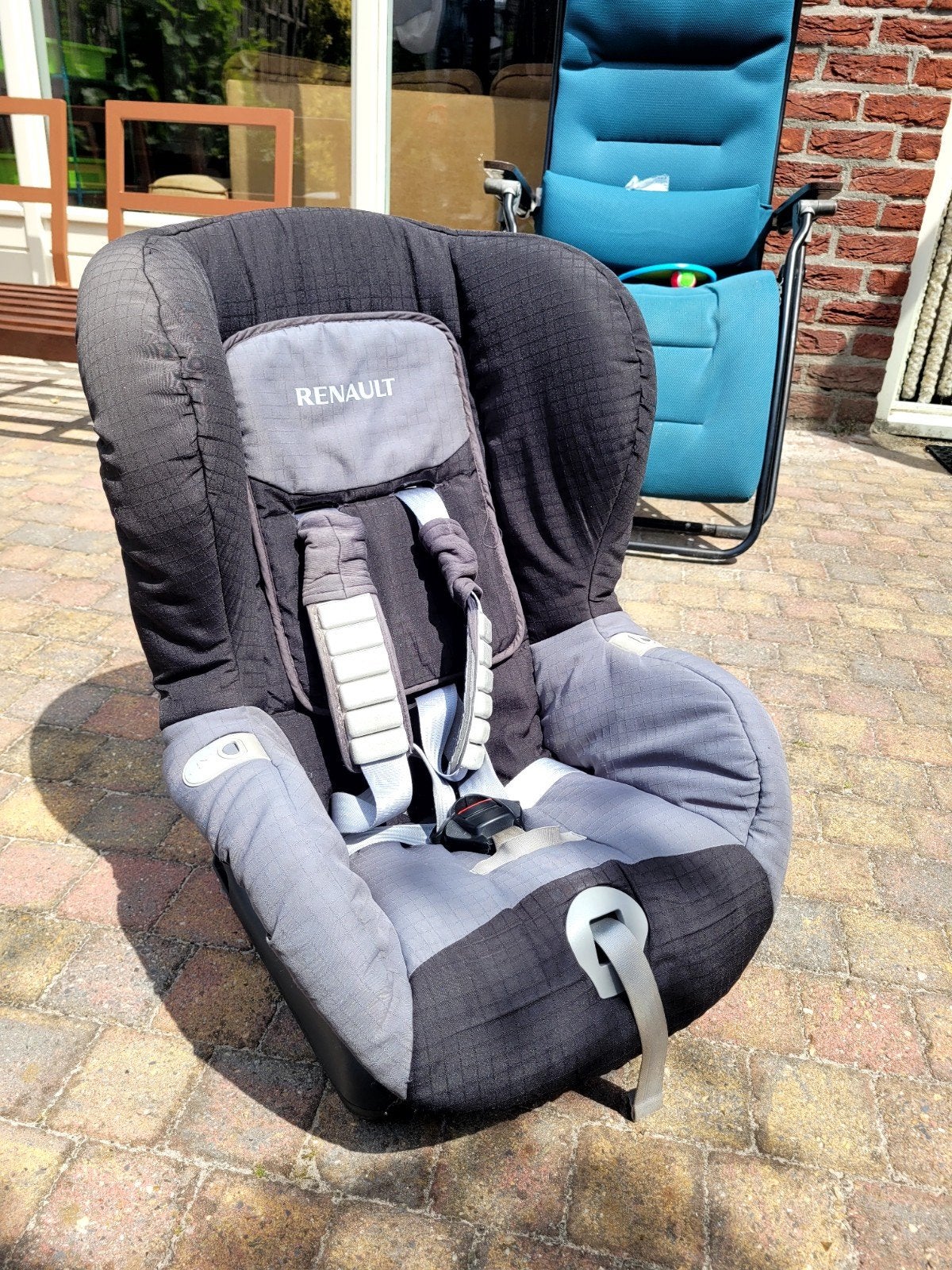 Renault Romer Duo autostoel - Hoes afneembaar en wasbaar, Autogordel of Isofix, Gebruikt, 9 t/m 18 kg, Ophalen