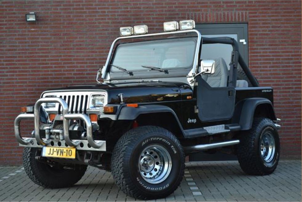 Jeep Wrangler 1992 Zwart 4.0 v6, Auto's, Zwart, Origineel Nederlands, Particulier, Wrangler