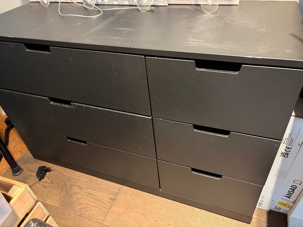 IKEA NORDLI chest of 6 drawers | ladekast, Ophalen, Gebruikt, 5 laden of meer, 50 tot 100 cm