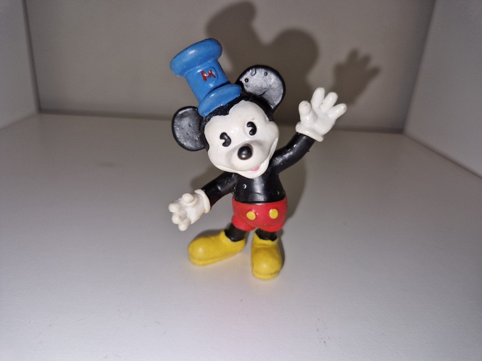 Disney - Mickey Mouse als Spoorwegconducteur - Bully 80's, Verzamelen, Disney, Ophalen of Verzenden, Mickey Mouse, Beeldje of Figuurtje