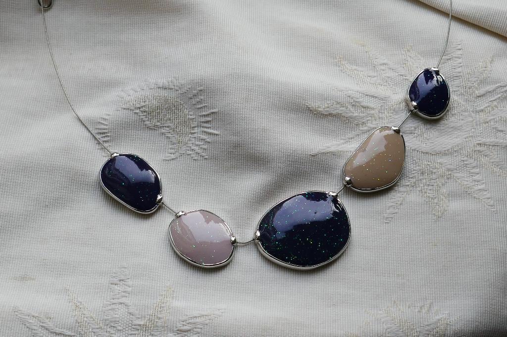 Design Collier, Overige materialen, Verstelbaar, Verzenden, Zo goed als nieuw