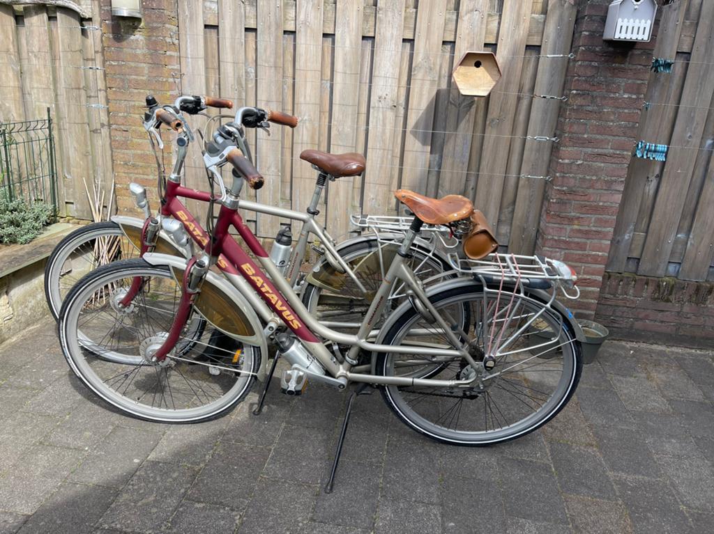 Mooie Bataves heren én dames fiets, Ophalen, Gebruikt