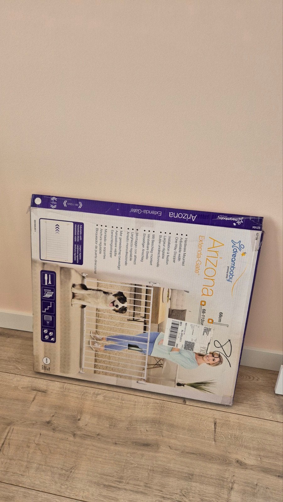 Dreambaby Arizona Extenda-Gate Traphekje - Nieuw in doos, Nieuw, Ophalen of Verzenden, 115 cm of meer, Metaal of IJzer