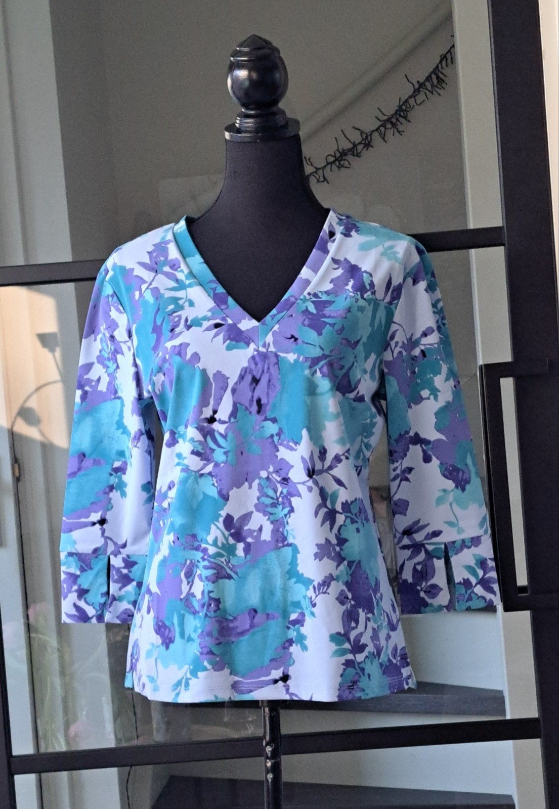 Mi Piace travelstof Shirt Maat L, Kleding | Dames, Tops, Mi Piace, Blauw, Maat 42/44 (L), Nieuw