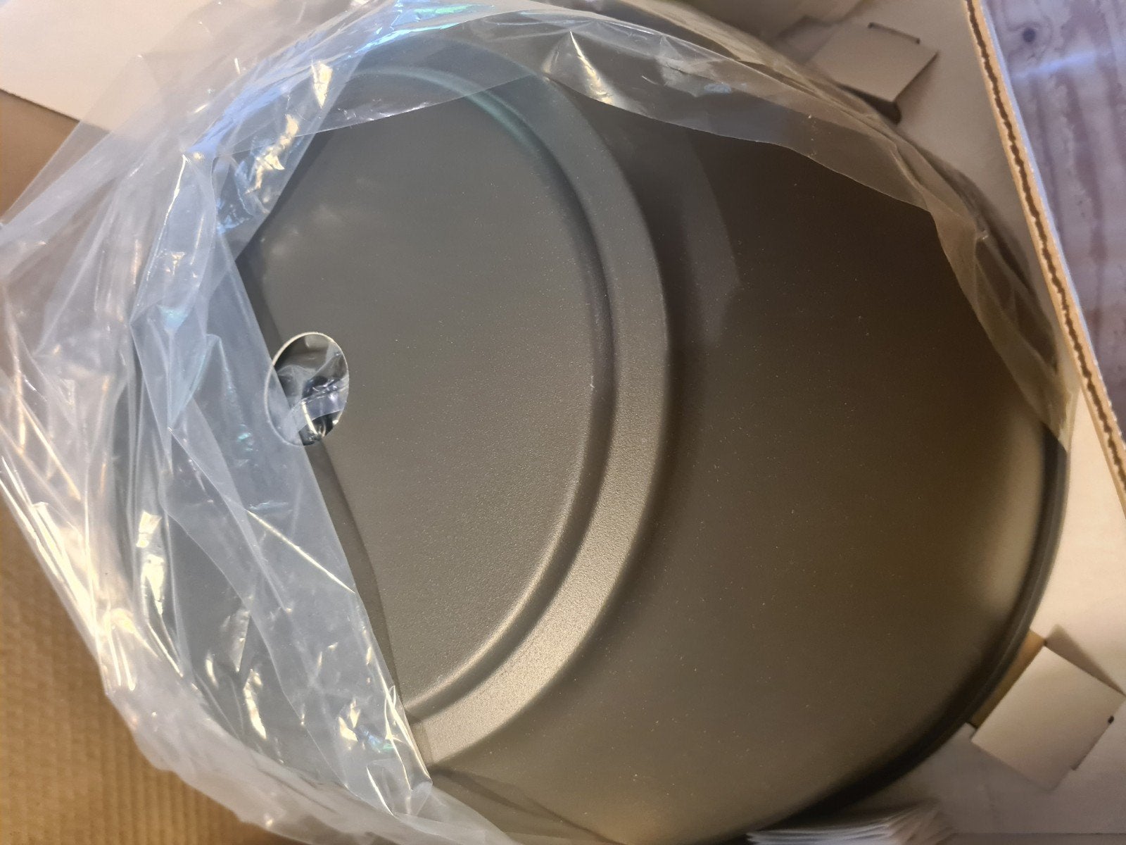 Hanglamp hektor, van Ikea: 47 cm. Donkergrijs, Ophalen of Verzenden, Nieuw