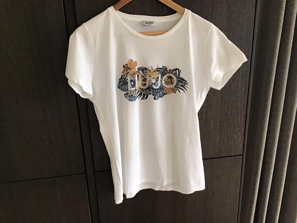 Liu Jo shirt     Fabienne Chapot, Ophalen of Verzenden, Zo goed als nieuw, Wit, Korte mouw