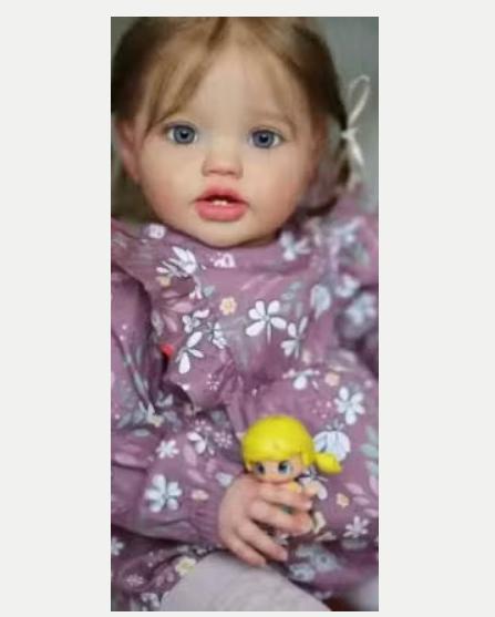 Realistische peuter pop levensecht Lottie (60cm), Ophalen of Verzenden, Nieuw, Pop