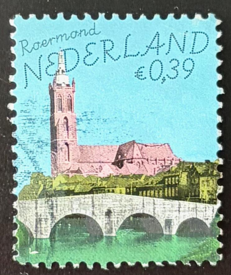 Postzegel Nederland Roermond, Ophalen of Verzenden, Na 1940, Gestempeld
